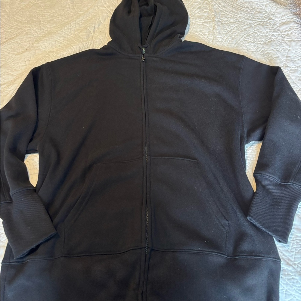 Wild Fable black oversized zip-up hoodie